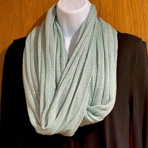 🛍️ BUNDLE 3 SCARVES FOR $15 🛍️ Infinity Scarf. Light blue with shimmer.